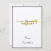 Golden Trumpet Music Theme Kaart (Voorkant)