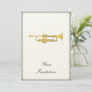 Golden Trumpet Music Theme Kaart