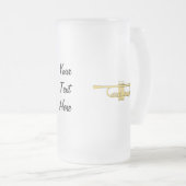 Golden Trumpet Music Theme Matglas Bierpul (Voorkant rechts)