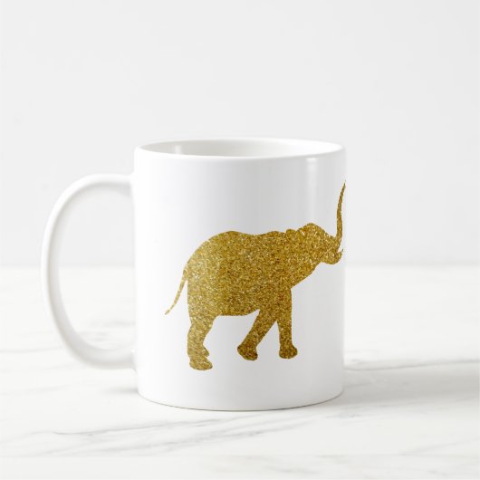 Golden Trumpeting Elephants Koffiemok (Links)