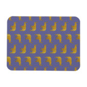 Golden Trumpeting Elephants Magneet (Horizontaal)
