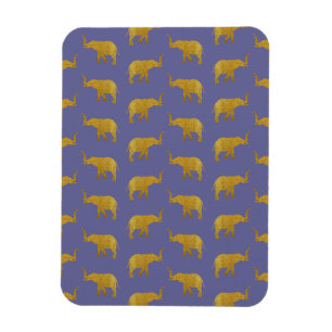 Golden Trumpeting Elephants Magneet