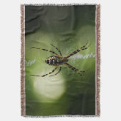 Golden tuinspinfotografie Throw deken (Voorkant Verticaal)