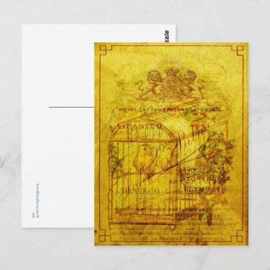 Golden Tweets Briefkaart (Voorkant / Achterkant)