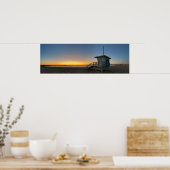 Golden Twilight Hour Sunset - Venice Beach, Califo Poster (Keuken)