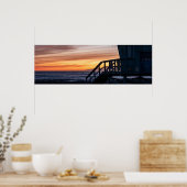 Golden Twilight Hour Sunset - Venice Beach, Califo Poster (Keuken)