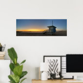 Golden Twilight Hour Sunset - Venice Beach, Califo Poster (Thuiskantoor)