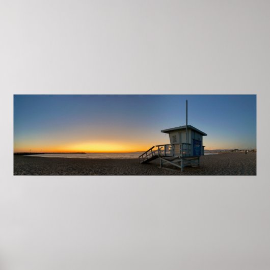Golden Twilight Hour Sunset - Venice Beach, Califo Poster (Voorkant)