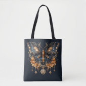 Golden Twilight Moth - Celestial Gothic Art Tote Bag (Voorkant)