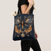 Golden Twilight Moth - Celestial Gothic Art Tote Bag (Dichtbij)