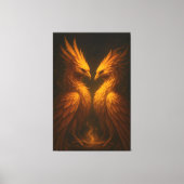 Golden Twin Phoenix • Luxury Fine Art Canvas Afdruk (Voorkant)