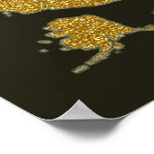 golden U.S.A. map Poster (Hoek)