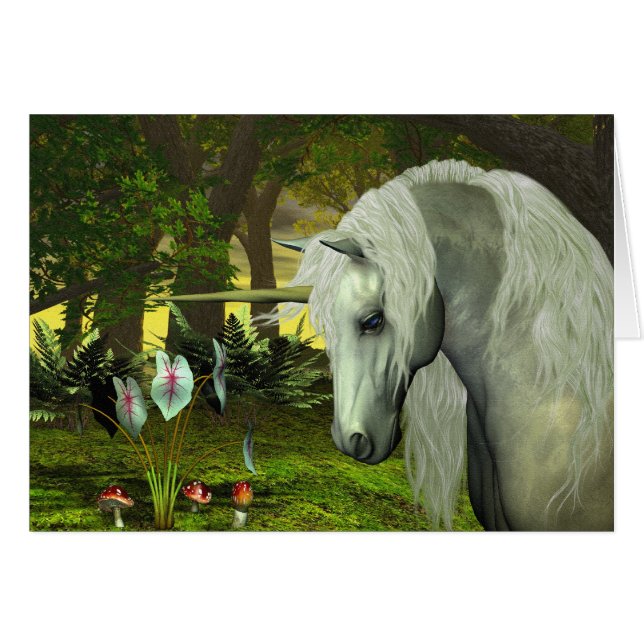 GOLDEN UNICORN BLANK CARD (Voorkant Horizontaal)