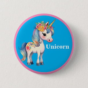 Golden Unicorn Button