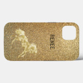 Golden unicorn Case-Mate iPhone case (Achterkant (horizontaal))