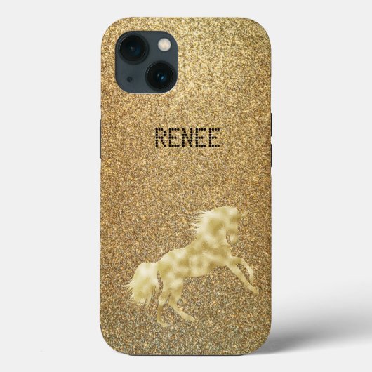 Golden unicorn Case-Mate iPhone case (Achterkant)