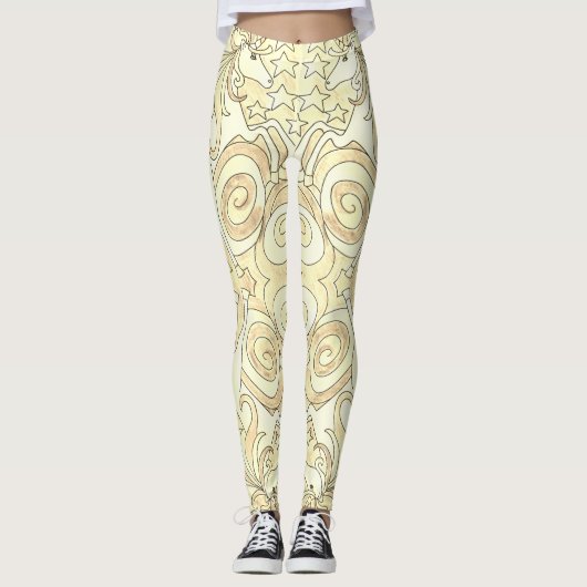 Golden Unicorn Leggings (Voorkant)