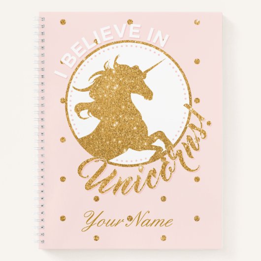 Golden Unicorn Notitieboek (Voorkant)