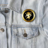 GOLDEN UNICORN RONDE BUTTON 5,7 CM (In situ)