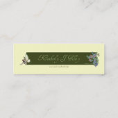 Golden Unicorn & Shy Fairy Bladwijzer Mini Visitekaartje (Achterkant)