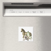 Golden Unicorn & Shy Fairy Magnet (Insitu (Vaatwasser))