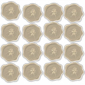 Golden Unicorn Wax Seal Stickers (Voorkant)