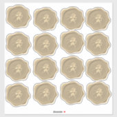 Golden Unicorn Wax Seal Stickers (Vel)