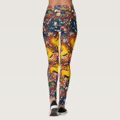 GOLDEN UNICORNS, RED BLUE MARBLED EFFECTS, CIRCLS LEGGINGS (Achterkant)