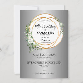 Golden Union Vieren Liefde & Toewijding Bruiloft Kaart