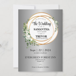 Golden Union Vieren Liefde & Toewijding Bruiloft Kaart