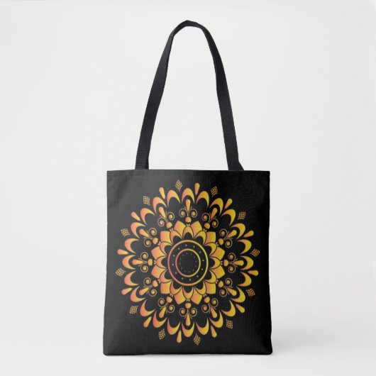 Golden Unique Mandala Design-95747 Tote Bag (Voorkant)