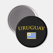 Golden Uruguay Magneet (Voorkant / Achterkant)
