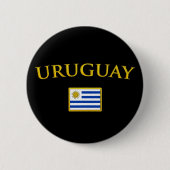 Golden Uruguay Ronde Button 5,7 Cm (Voorkant)