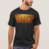Golden US Twenty Dollar Bill T-shirt (Voorkant)