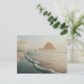 Golden uur in Cannon Beach Briefkaart (Staand voorkant)