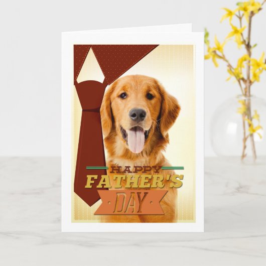 Golden Vaderdag Kaart (Gele Bloem)