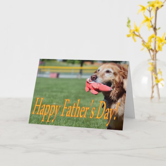 Golden Vaderdag Kaart (Gele Bloem)