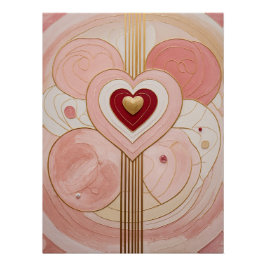 Golden Valentijn Perfect Poster