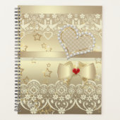 Golden Valentijnsdag Wedding illustratie hart l Planner (Voorkant)