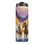 Golden Valley Horses Majestic Stream Run Thermosbeker (Voorkant)