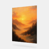 Golden Valley Sunrise Acryl Bord (Hoek)