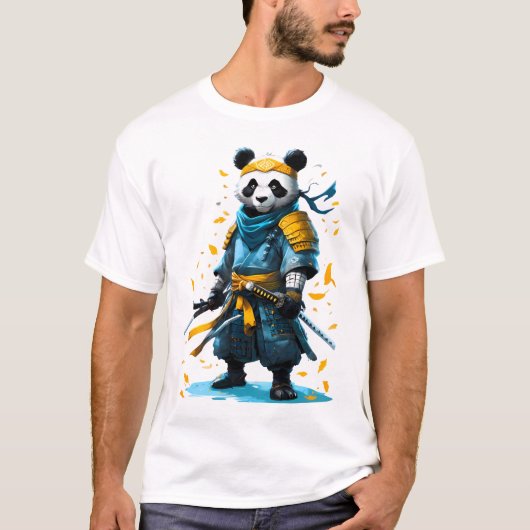 Golden Valor Panda Samurai T-shirt (Voorkant)