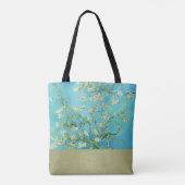 Golden Van Gogh Almond Blossom Monogram Tote Bag (Achterkant)