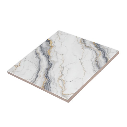 Golden Veil Marble tegel Tegeltje (Zijkant)