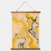 Golden Vein Abstract.Kleurrijke Abstracte moderne  Hangend Wandkleed (Voorkant)