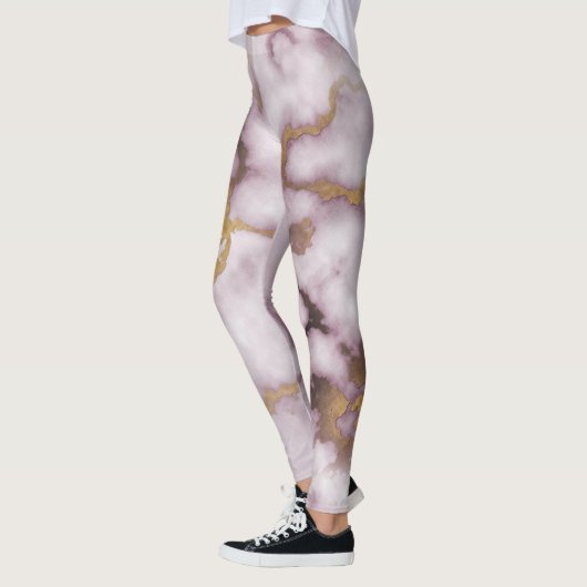Golden Vein Marble Blush Aura Leggings (Links)