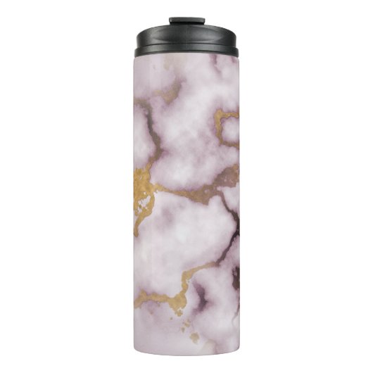 Golden Vein Marble  Blush Aura Thermal Tumbler Thermosbeker (Voorkant)