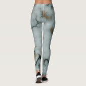 Golden Vein Marble Oceaan Mist Kousen Leggings (Achterkant)