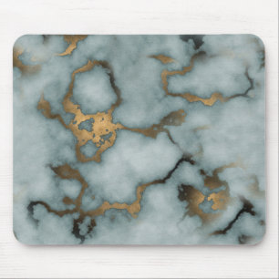 Golden Vein Marble Oceaan Mist Muismatten