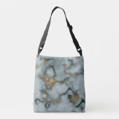 Golden Vein Marble Ocean Mist Crossbody Bags Crossbody Tas (Achterkant)